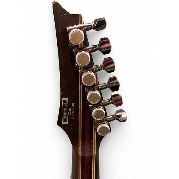 Used Ibanez RGB1070PBZ Dark Burl Solid Body Electric Guitar