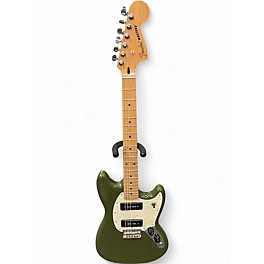 Used Fender Player Mustang Olive Solid Body Electric Guitar