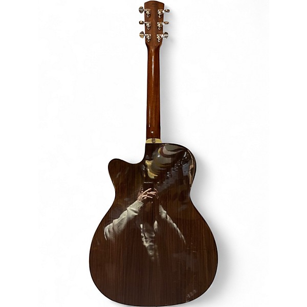 Used Alvarez AF70CE Natural Acoustic Electric Guitar