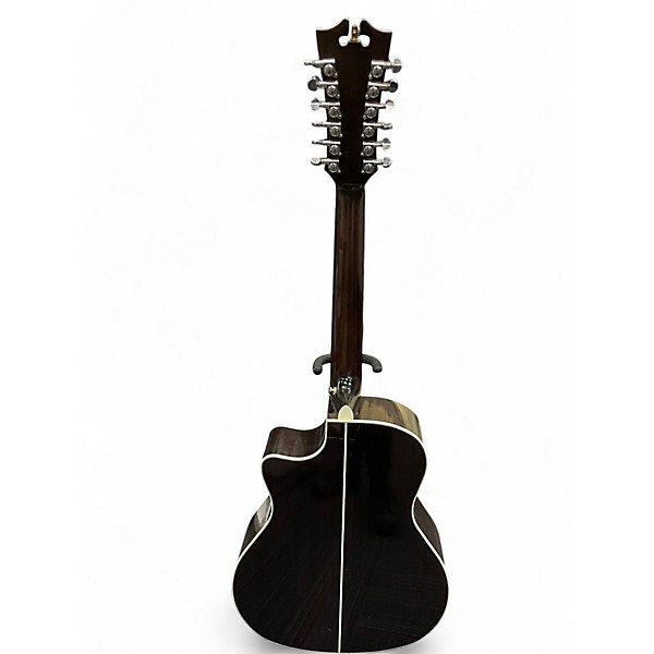 Used D'Angelico Premier Fulton 12 Trans Black 12 String Acoustic Electric Guitar