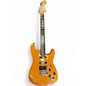 Used 2003 Fender AMERICAN DELUXE STRATOCASTER HSS FMT Amber Solid Body Electric Guitar thumbnail