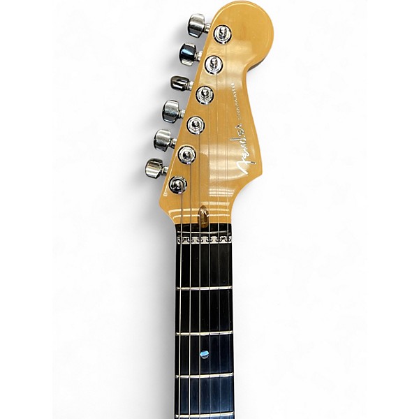 Used 2003 Fender AMERICAN DELUXE STRATOCASTER HSS FMT Amber Solid Body Electric Guitar