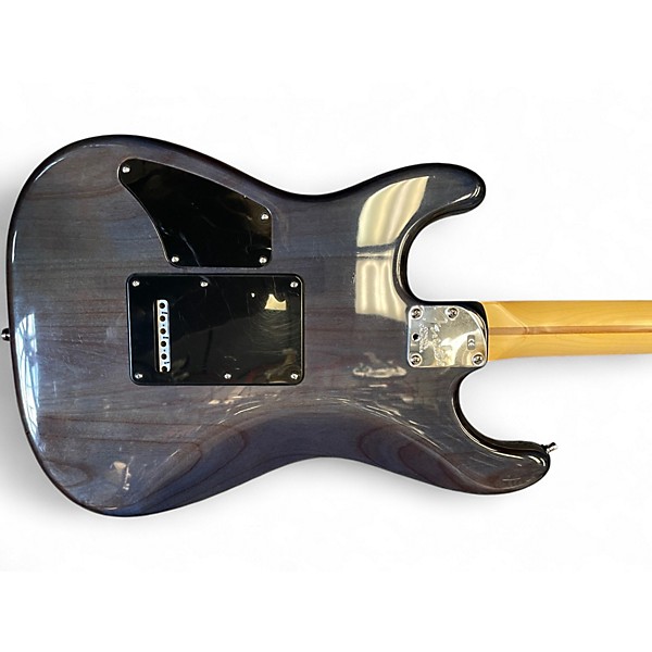 Used 2025 Fender AMERICAN DELUXE STRATOCASTER HSS FMT Trans Blue Solid Body Electric Guitar