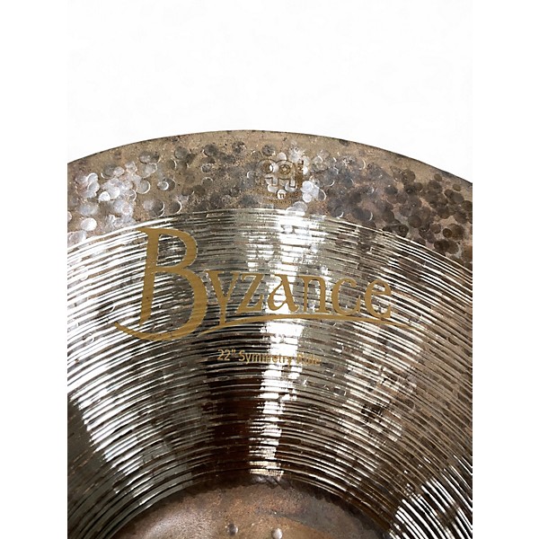 Used MEINL 22in BYZANCE SYMMETRY RIDE Cymbal
