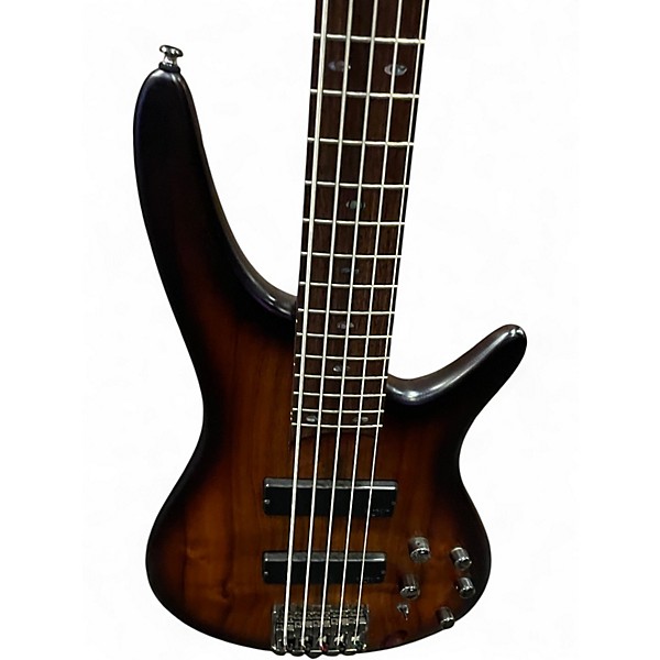Used Ibanez SR505 5 String Natural Electric Bass Guitar