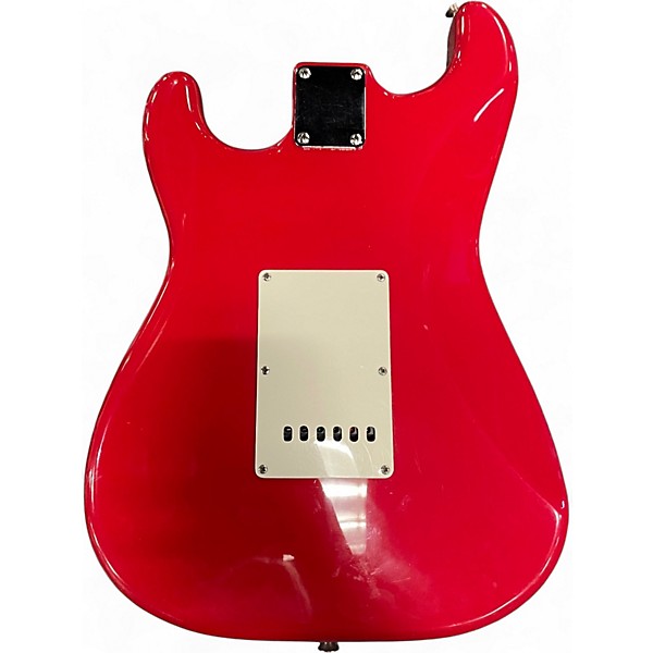 Used Fender Standard Stratocaster Fiesta Red Solid Body Electric Guitar