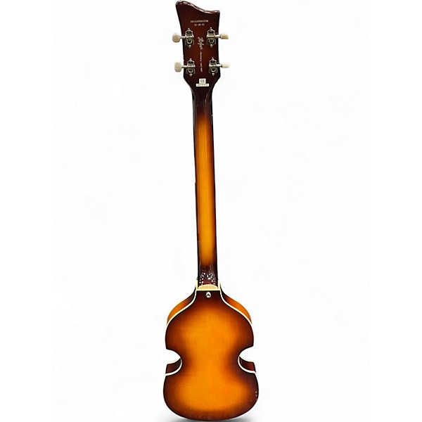 Used Hofner hi - seris 2 Color Sunburst Electric Bass Guitar