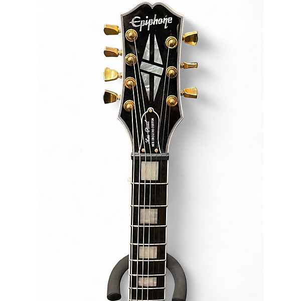 Used Epiphone Matt Heafy Les Paul Custom 7 Bone White Solid Body Electric Guitar