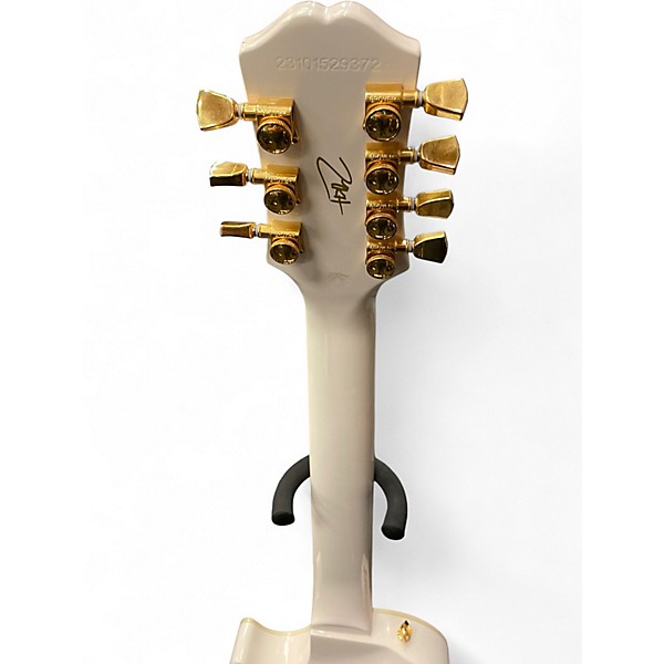 Used Epiphone Matt Heafy Les Paul Custom 7 Bone White Solid Body Electric Guitar