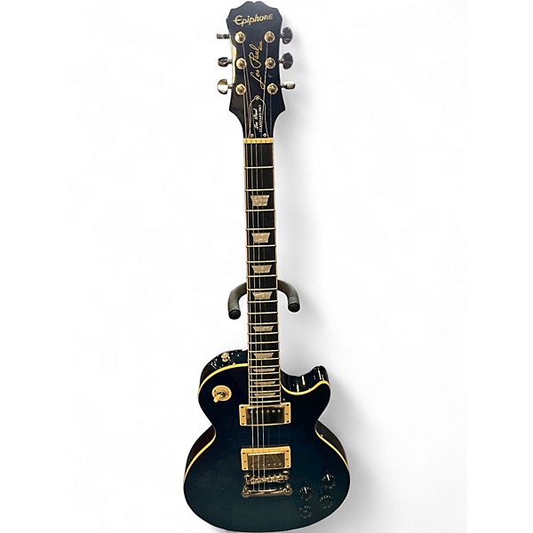 Used Epiphone Les Paul Standard Trans Blue Solid Body Electric Guitar