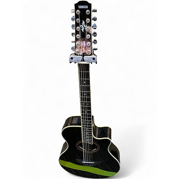 Used Yamaha APX700II-12 Black 12 String Acoustic Electric Guitar