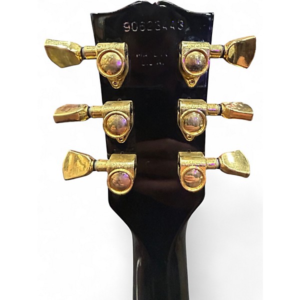 Vintage 1993 Gibson Les Paul Studio Black and Gold Solid Body Electric Guitar