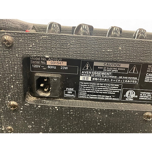 Used VOX AD15VT 1x8 15W Guitar Combo Amp