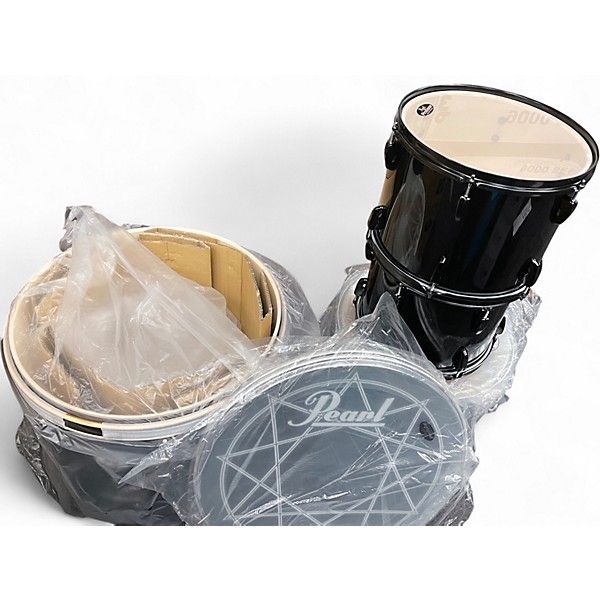 Used Pearl 7 Piece Joey Jordison Signature Drum Kit Black Drum Kit