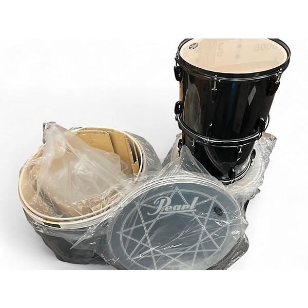 Used Pearl 7 Piece Joey Jordison Signature Drum Kit Black Drum Kit