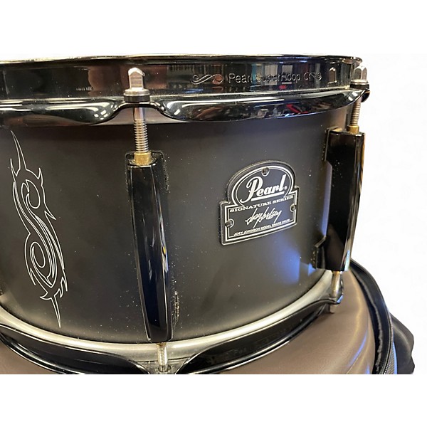 Used Pearl 13X6.5 Joey Jordison Signature Snare Flat Black Drum