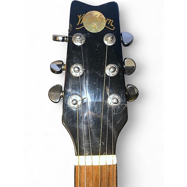 Vintage 1998 Washburn DX2000 Black Acoustic Guitar