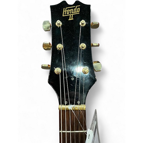 Used Hondo H935 2 Tone Sunburst Hollow Body Electric Guitar