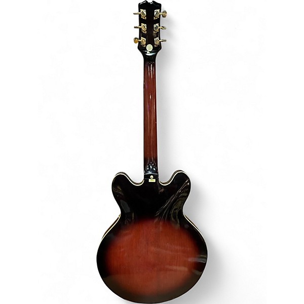 Used Hondo H935 2 Tone Sunburst Hollow Body Electric Guitar