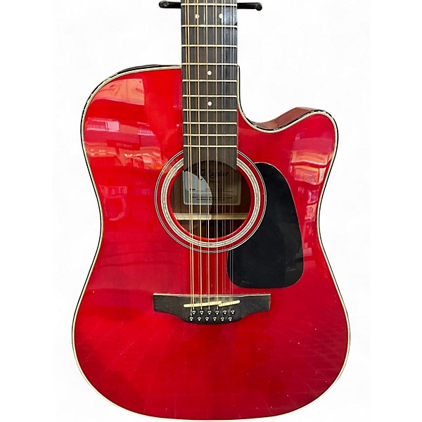 Used Takamine GD30CE-12 Red 12 String Acoustic Electric Guitar