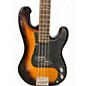 Used Silvertone SSLB-11 2 Tone Sunburst Electric Bass Guitar