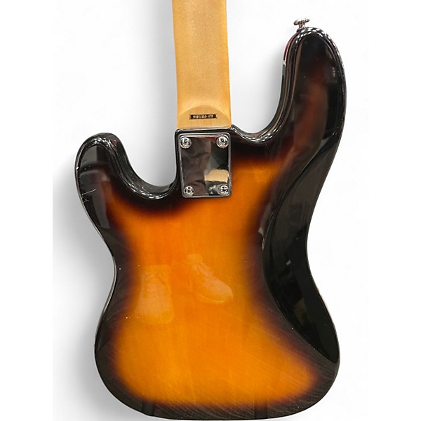 Used Silvertone SSLB-11 2 Tone Sunburst Electric Bass Guitar