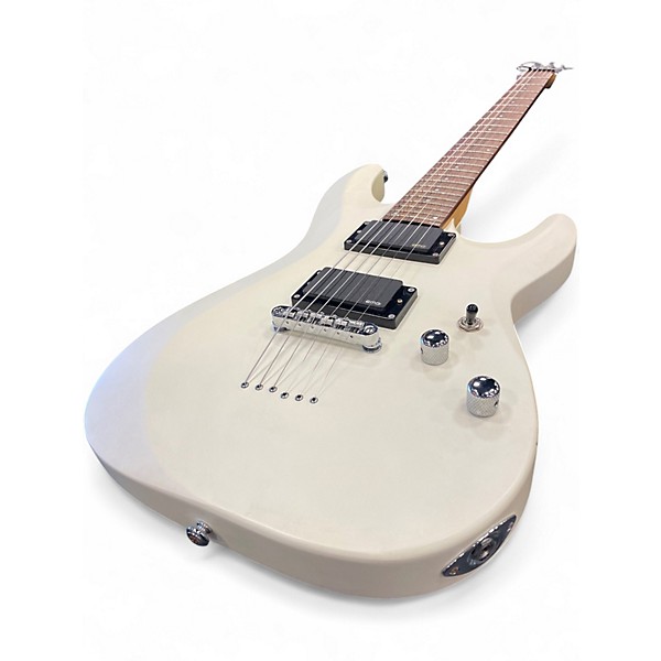 Used Schecter Guitar Research C-6 DELUXE Cream Solid Body Electric Guitar