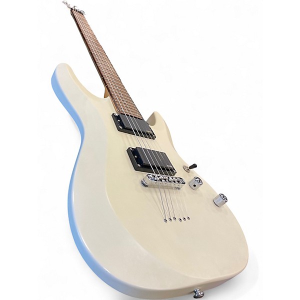 Used Schecter Guitar Research C-6 DELUXE Cream Solid Body Electric Guitar