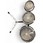 Used Remo 3 Piece Rototom Black and Silver Roto Toms thumbnail