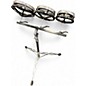 Used Remo 3 Piece Rototom Black and Silver Roto Toms