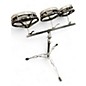 Used Remo 3 Piece Rototom Black and Silver Roto Toms