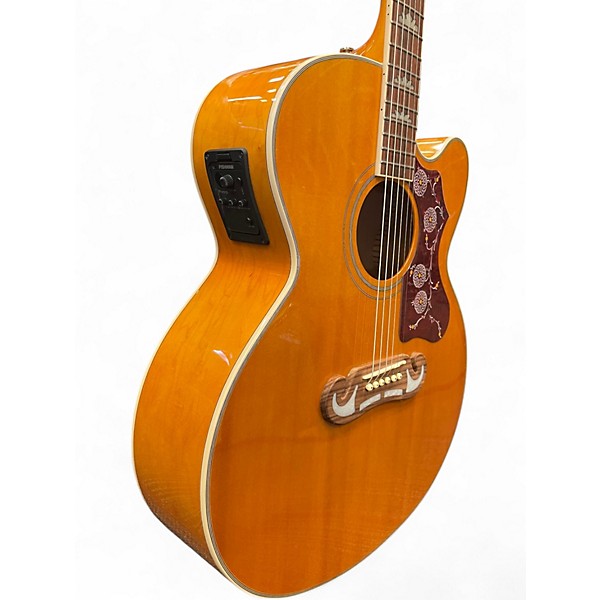 Used Epiphone J200 EC STUDIO Vintage Natural Acoustic Electric Guitar