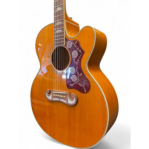 Used Epiphone J200 EC STUDIO Vintage Natural Acoustic Electric Guitar