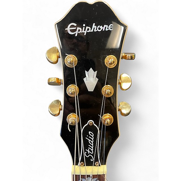 Used Epiphone J200 EC STUDIO Vintage Natural Acoustic Electric Guitar