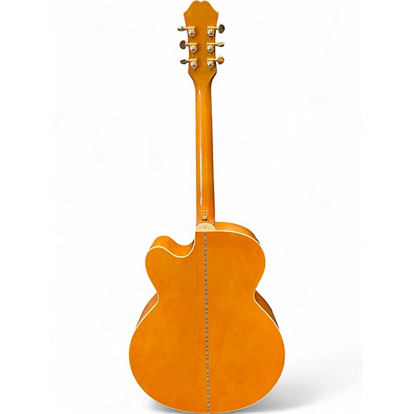 Used Epiphone J200 EC STUDIO Vintage Natural Acoustic Electric Guitar