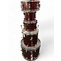 Used Ludwig 5 Piece BACKBEAT Wine Red Sparkle Drum Kit