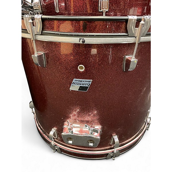 Used Ludwig 5 Piece BACKBEAT Wine Red Sparkle Drum Kit