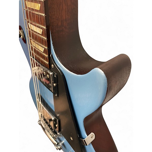 Used Gibson REFINISHED LES PAUL TRADITIONAL Pelham Blue Solid Body Electric Guitar
