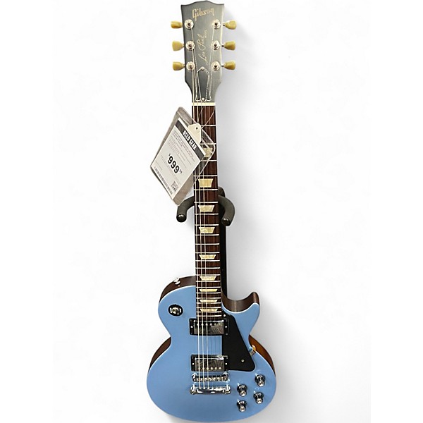 Used Gibson REFINISHED LES PAUL TRADITIONAL Pelham Blue Solid Body Electric Guitar