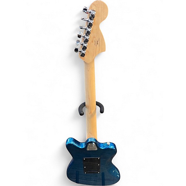 Used Squier Paranormal Series Super-Sonic BLUE SPARKLE Solid Body Electric Guitar