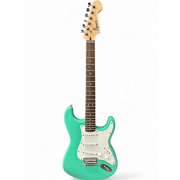Used Squier Bullet Stratocaster Seafoam Green Solid Body Electric Guitar