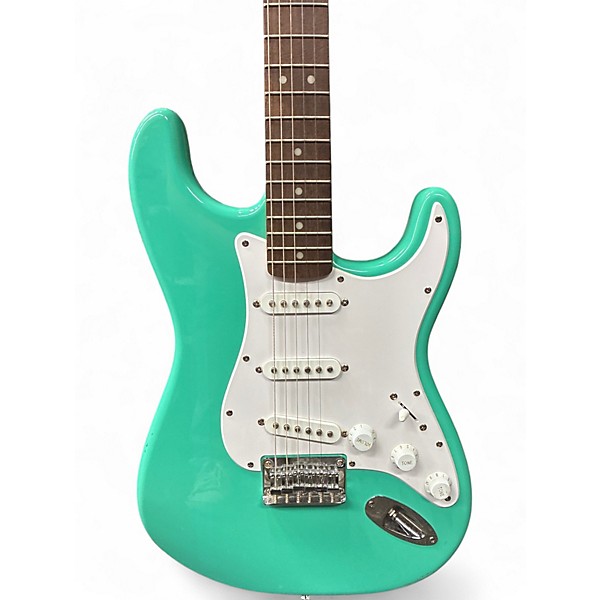 Used Squier Bullet Stratocaster Seafoam Green Solid Body Electric Guitar