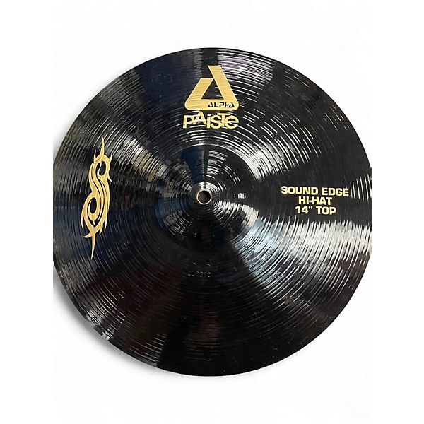 Used 2008 Paiste 14in Alpha Sound Edge Hi Hat Pair Cymbal