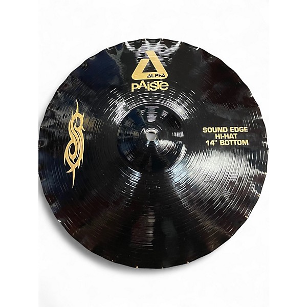 Used 2008 Paiste 14in Alpha Sound Edge Hi Hat Pair Cymbal