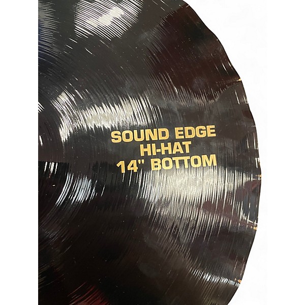 Used 2008 Paiste 14in Alpha Sound Edge Hi Hat Pair Cymbal