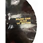 Used 2008 Paiste 14in Alpha Sound Edge Hi Hat Pair Cymbal