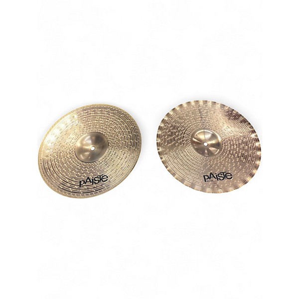 Used 2008 Paiste 14in Alpha Sound Edge Hi Hat Pair Cymbal