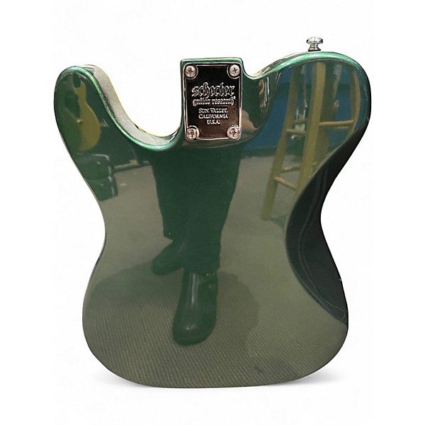 Used Schecter Guitar Research Diamond Series PT Green Solid Body Electric Guitar