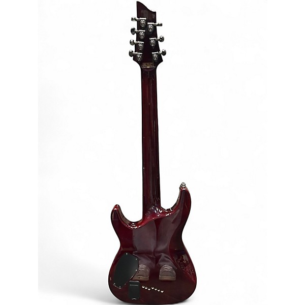 Used Schecter Guitar Research Hellraiser C7 7 String Black Cherry Solid Body Electric Guitar
