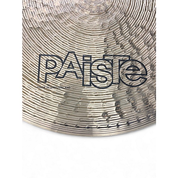 Used Paiste 20in Signature Traditional Light Flat Ride Cymbal